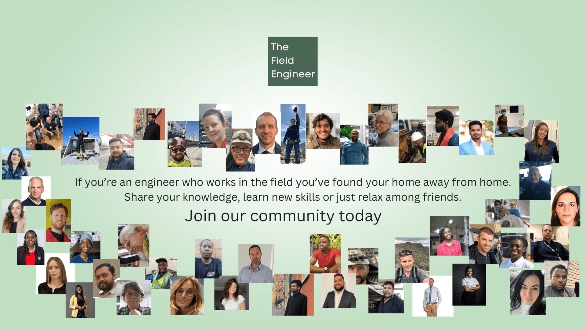 The Field Engineer Community Homepage Image