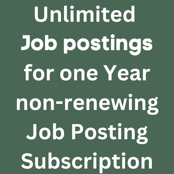 Image saying One Year Unlimited Job Posting package subscription